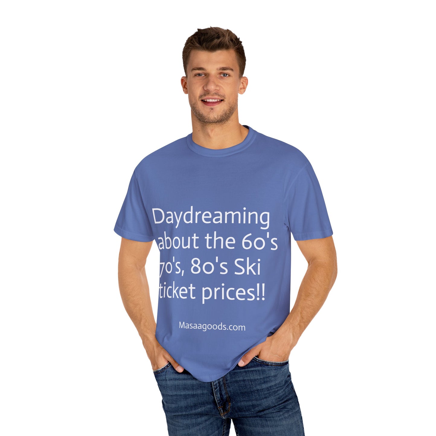 Vintage Ski Ticket Pricing Unisex T-shirt - Make American Skiing Affordable Again