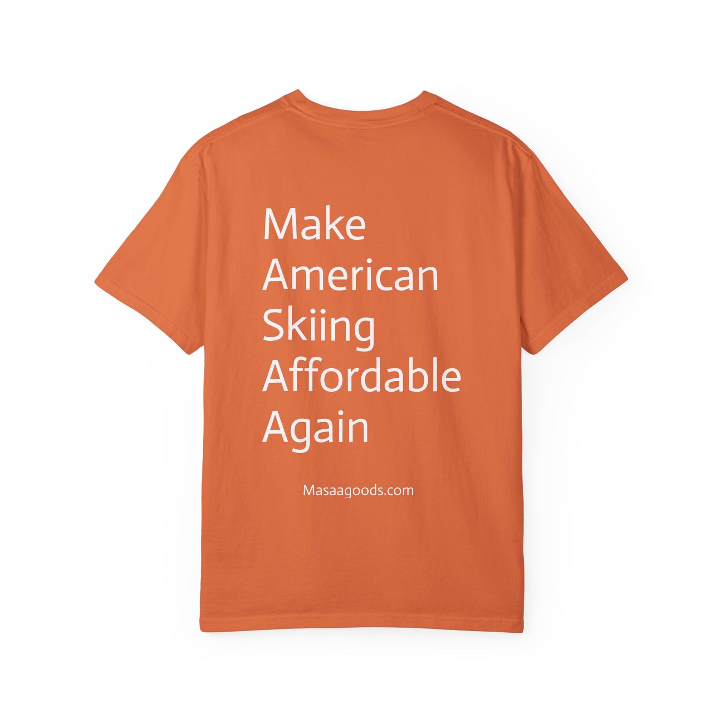Vintage Ski Ticket Pricing Unisex T-shirt - Make American Skiing Affordable Again