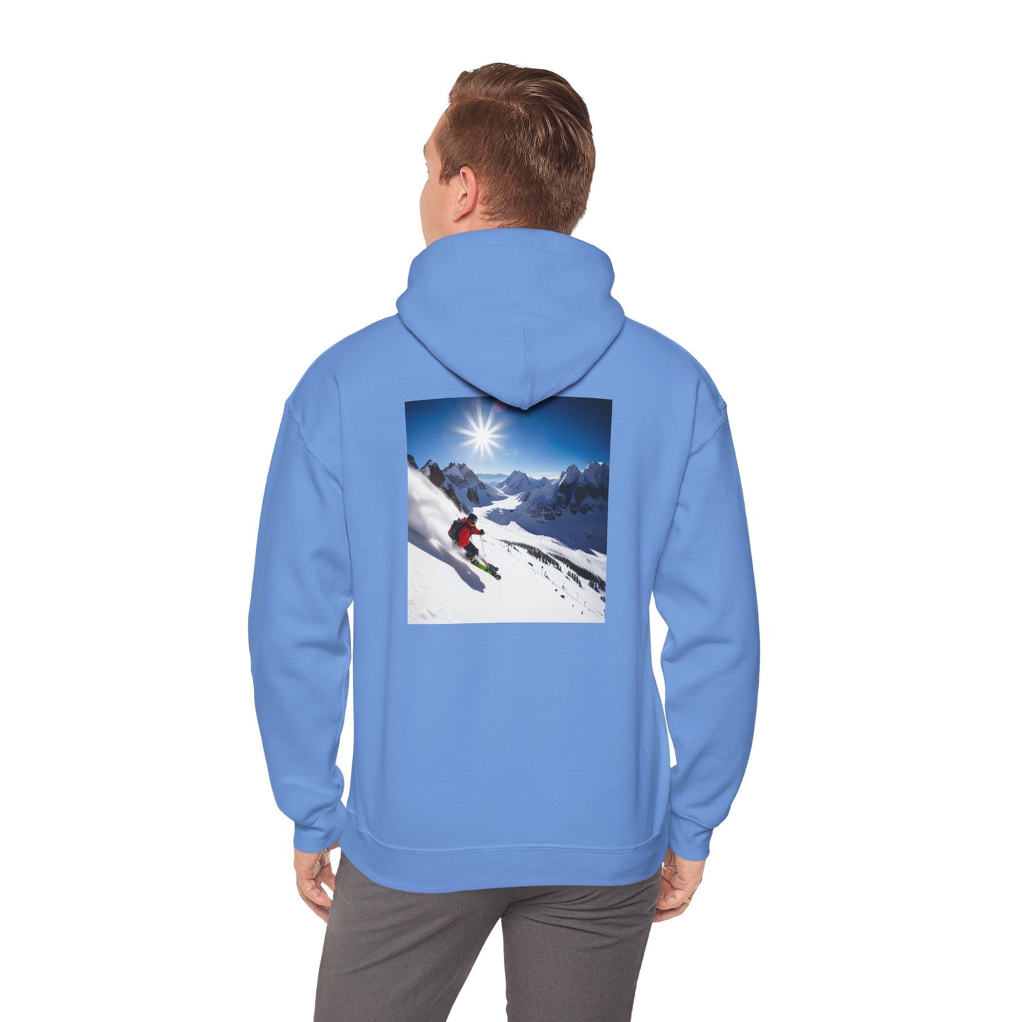 Skiing Sweatshirt - Make Skiing Affordable Again Saying - Bluebird Powder Day