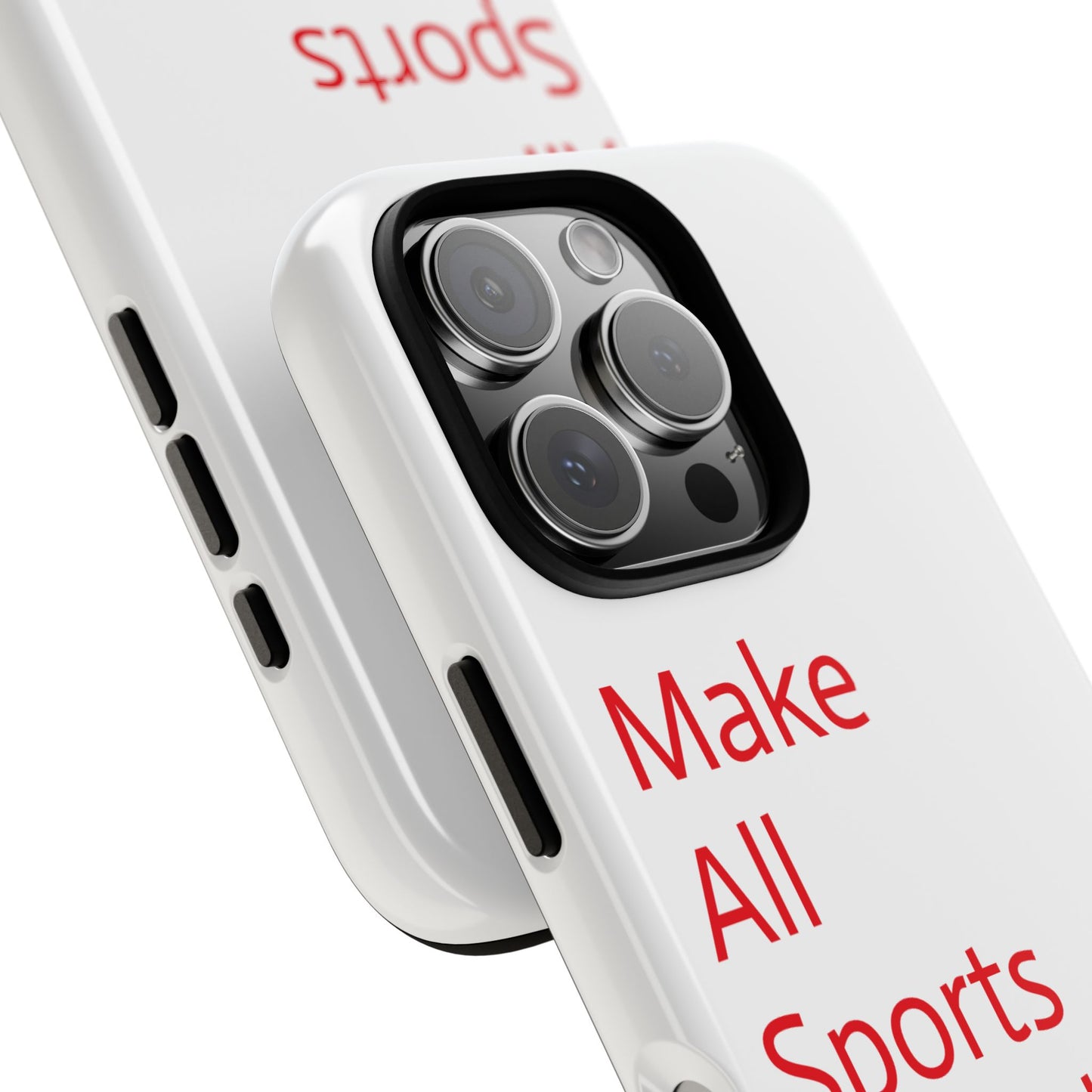 Tough Cases - Sports Affordability Phone Case with Bold Red Text