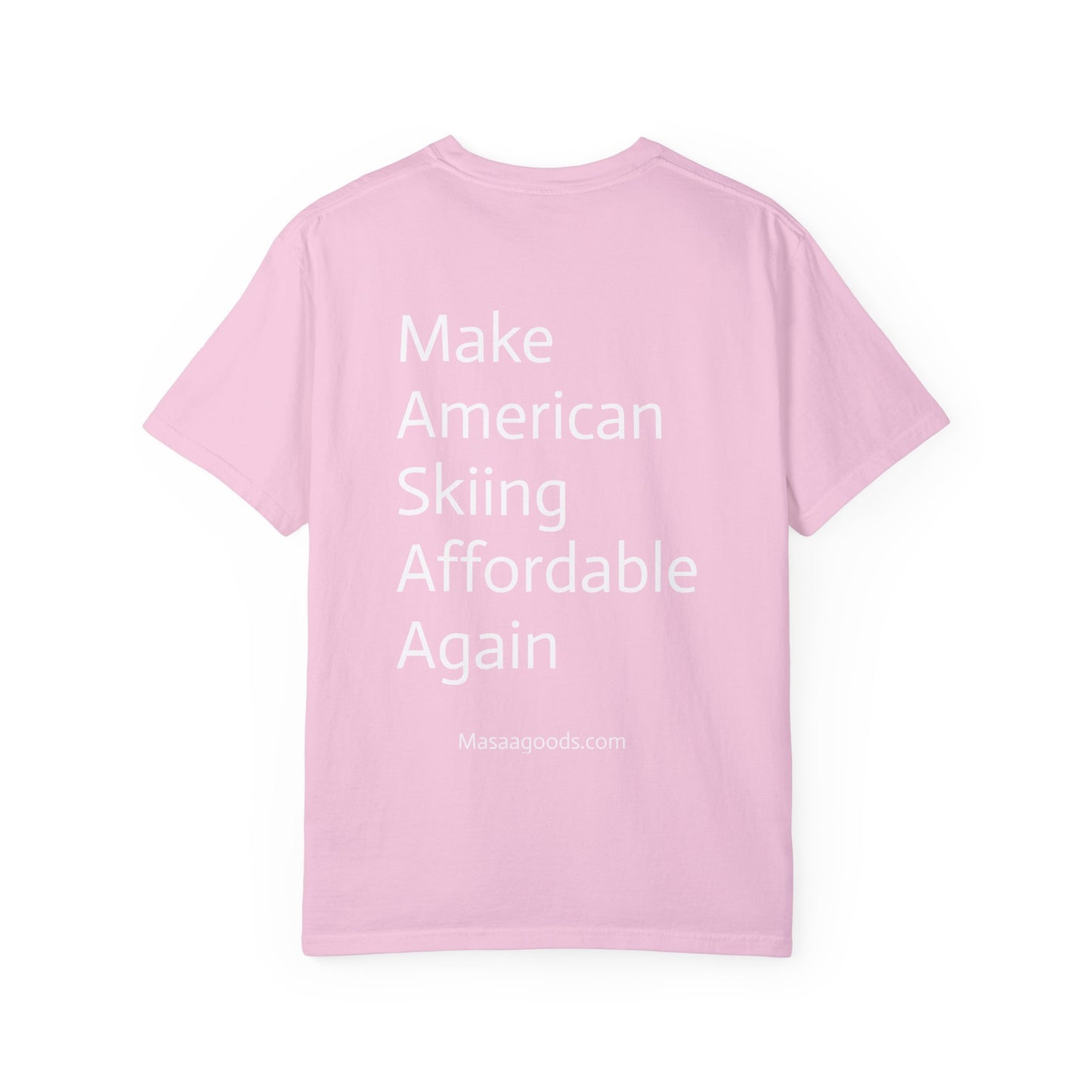 Vintage Ski Ticket Pricing Unisex T-shirt - Make American Skiing Affordable Again