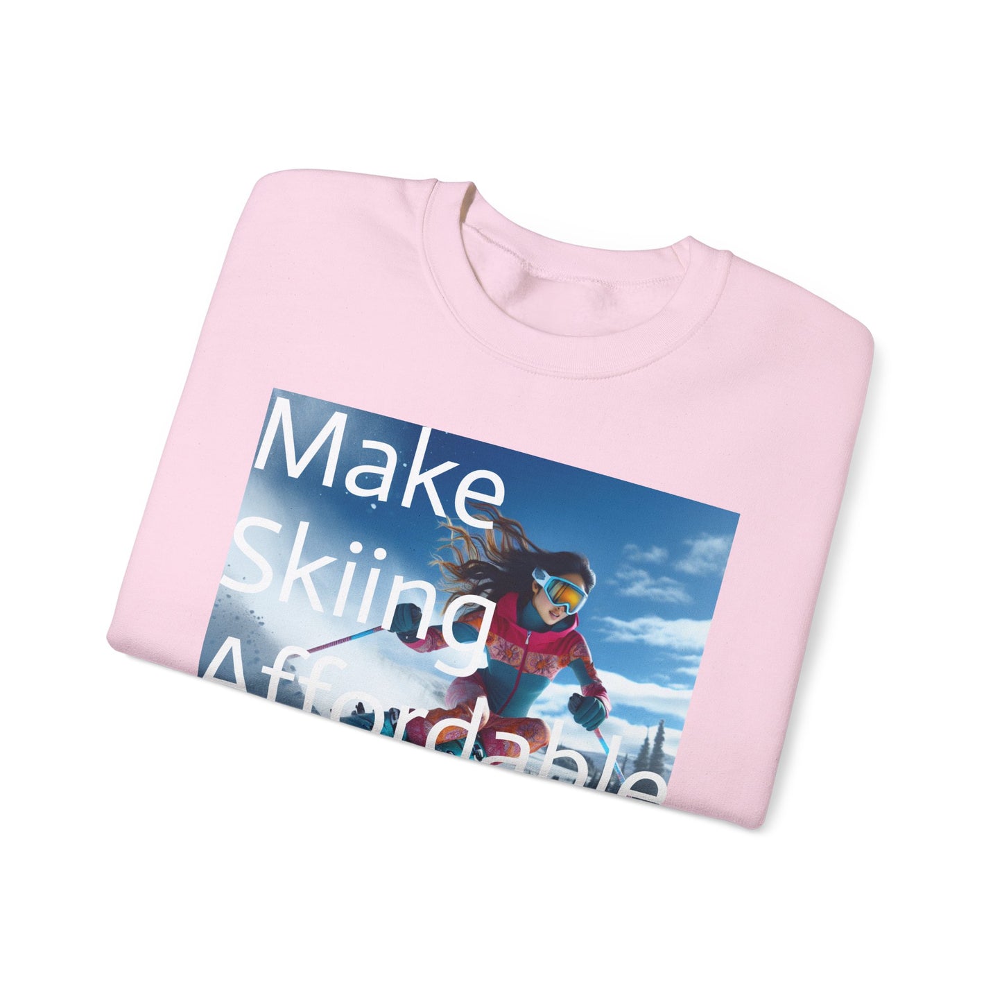 Skiing Women Crewneck Sweatshirt - Make Skiing Affordable Again