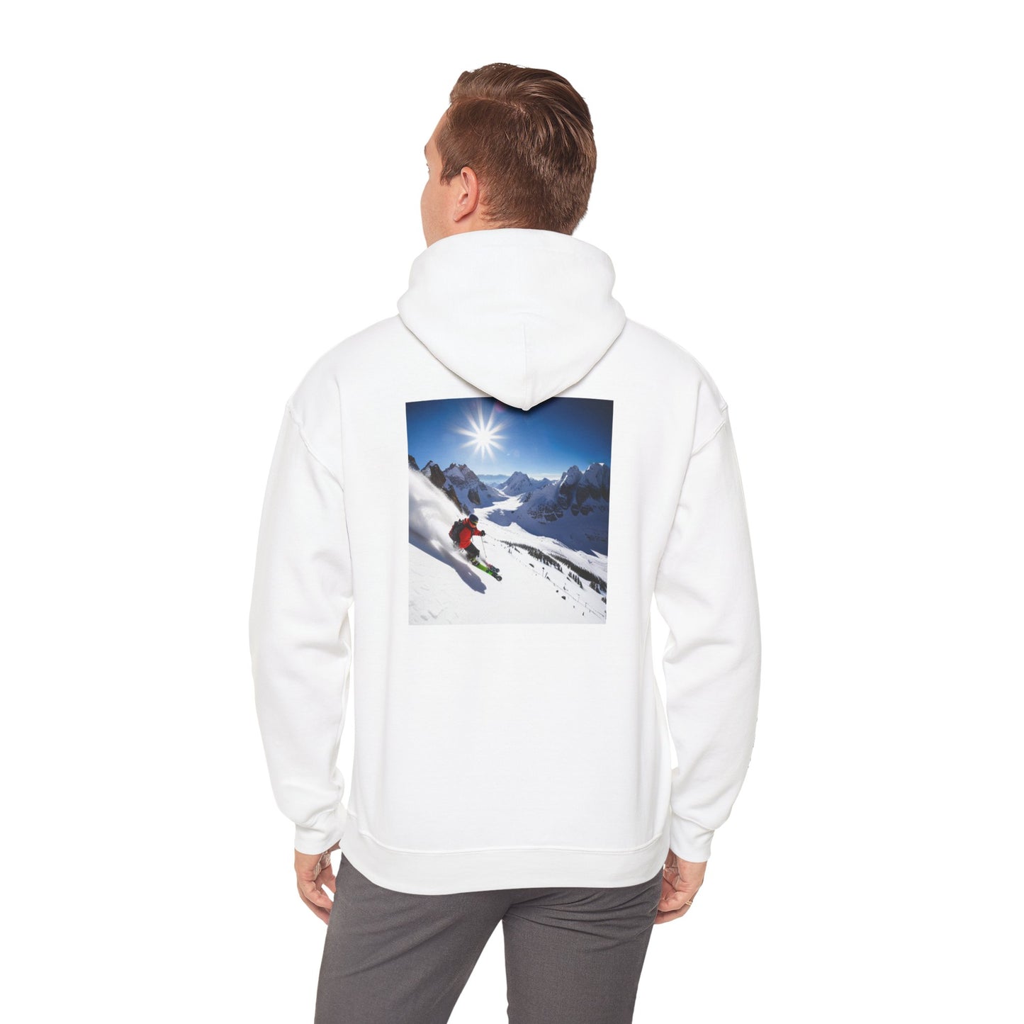 Skiing Sweatshirt - Make Skiing Affordable Again Saying - Bluebird Powder Day