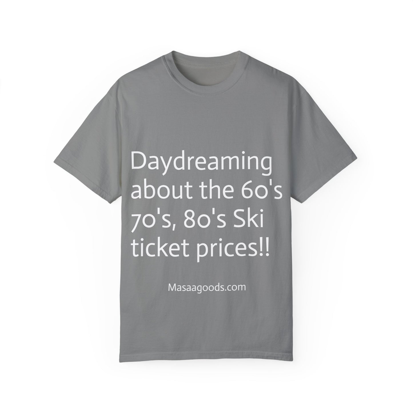 Vintage Ski Ticket Pricing Unisex T-shirt - Make American Skiing Affordable Again