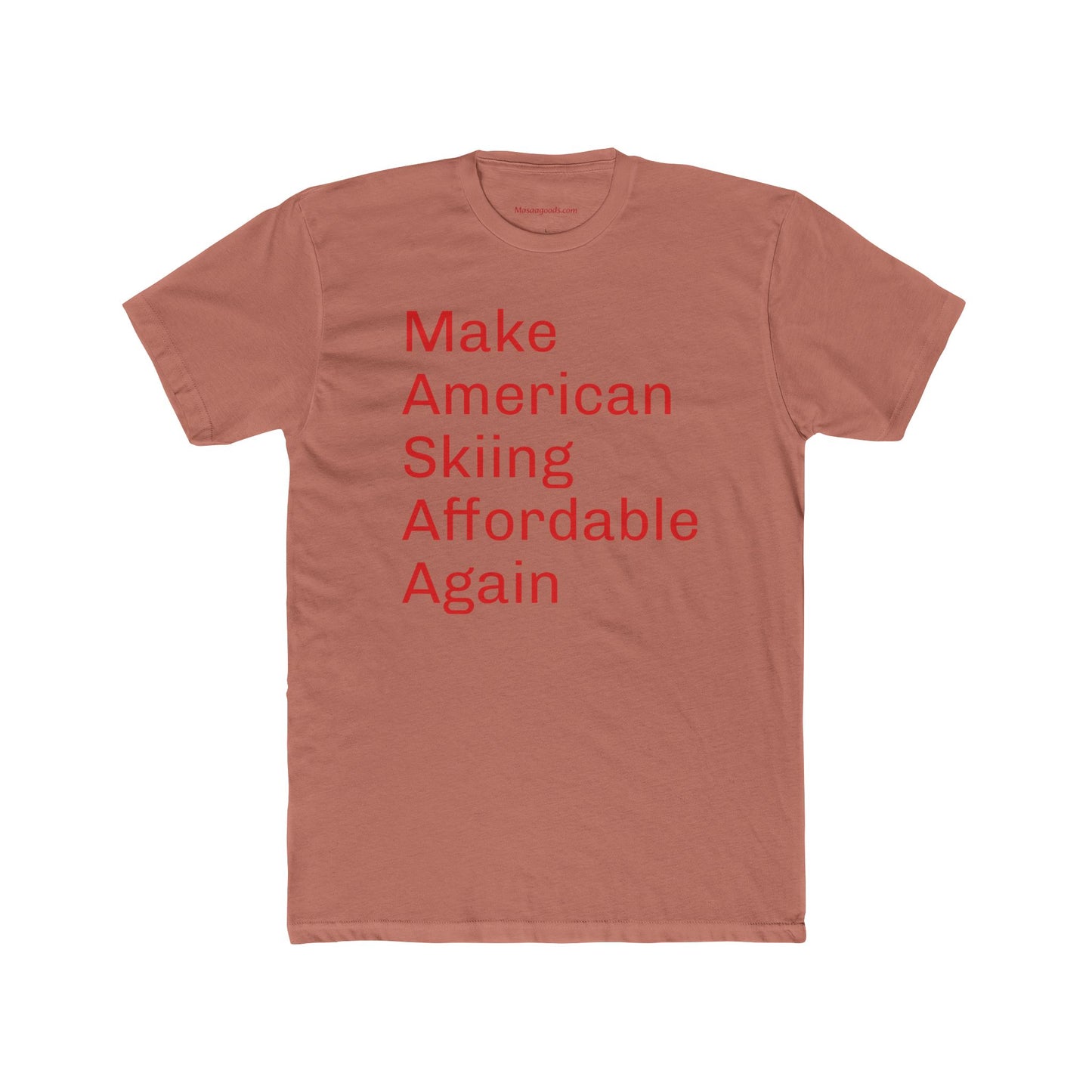 Cotton Tee - Make American Skiing Affordable Again