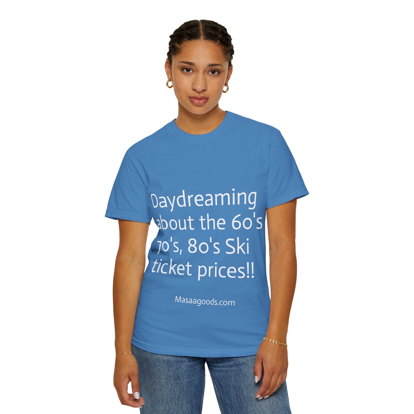 Vintage Ski Ticket Pricing Unisex T-shirt - Make American Skiing Affordable Again