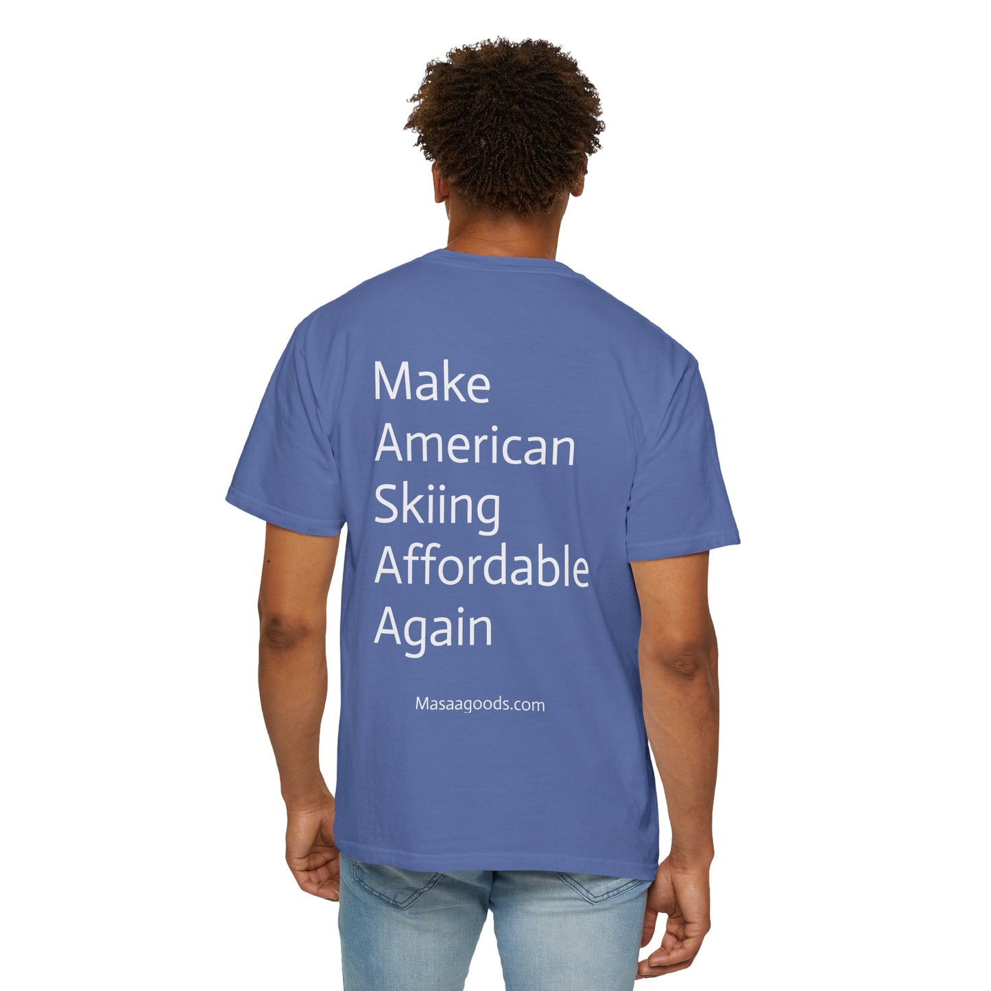 Vintage Ski Ticket Pricing Unisex T-shirt - Make American Skiing Affordable Again