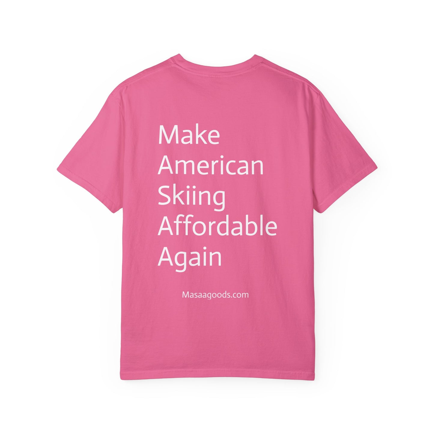 Vintage Ski Ticket Pricing Unisex T-shirt - Make American Skiing Affordable Again