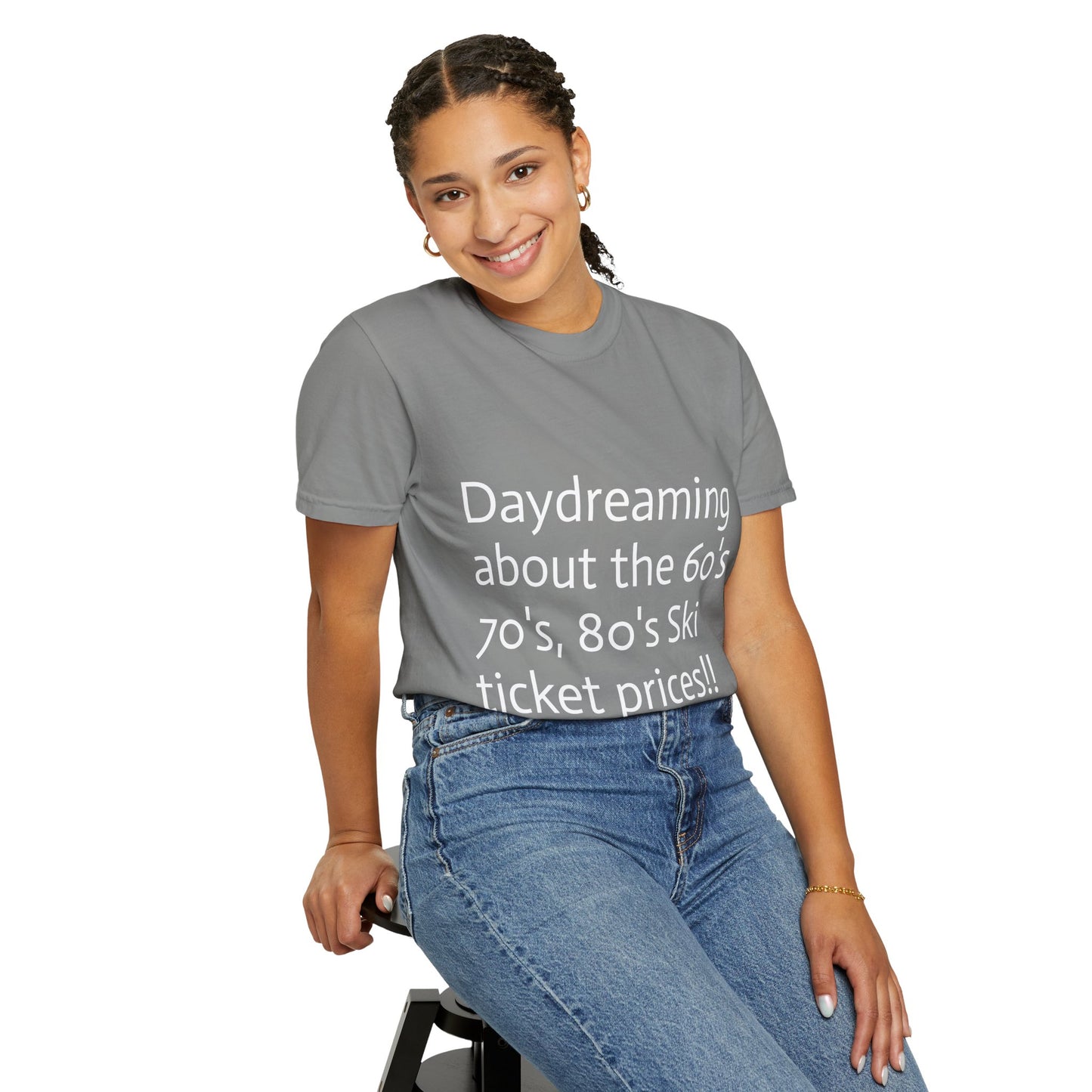 Vintage Ski Ticket Pricing Unisex T-shirt - Make American Skiing Affordable Again