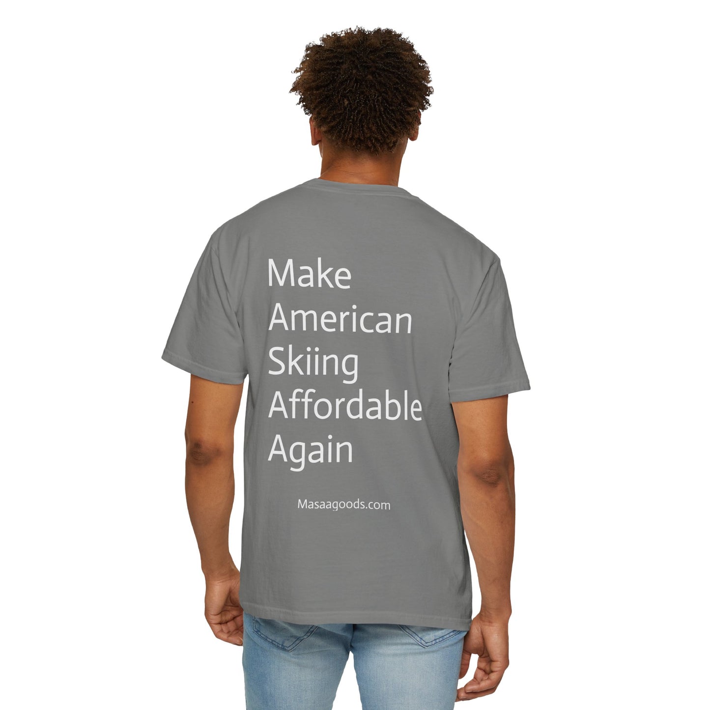 Vintage Ski Ticket Pricing Unisex T-shirt - Make American Skiing Affordable Again