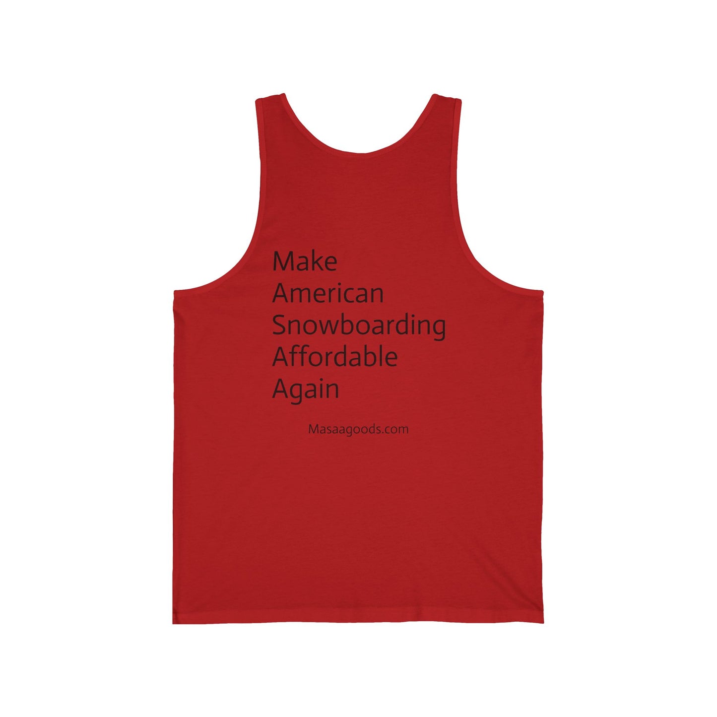 Tank Top Sleep Coffee Snowboarding Apres Funny Statement Make American Snowboarding Affordable Again