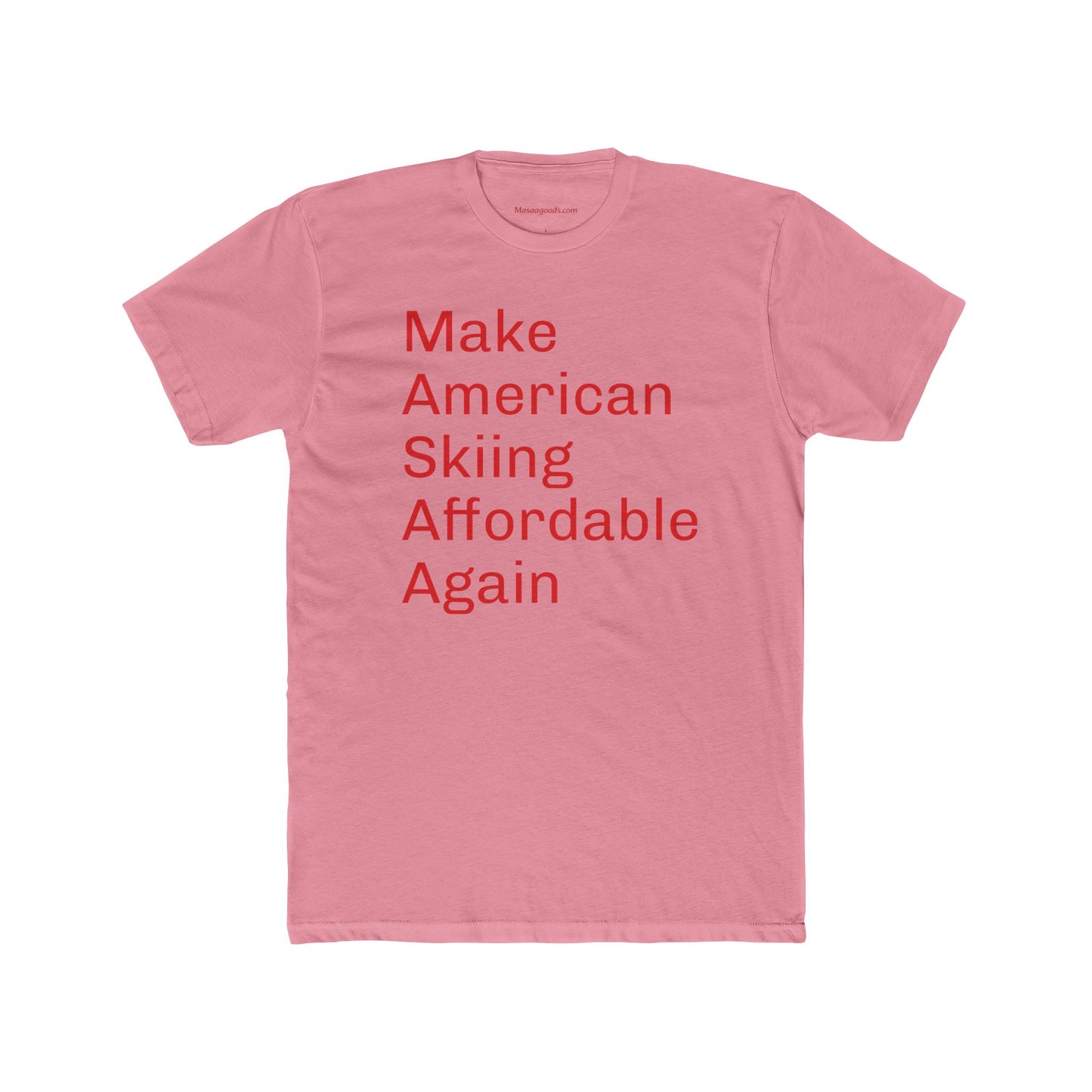 Cotton Tee - Make American Skiing Affordable Again