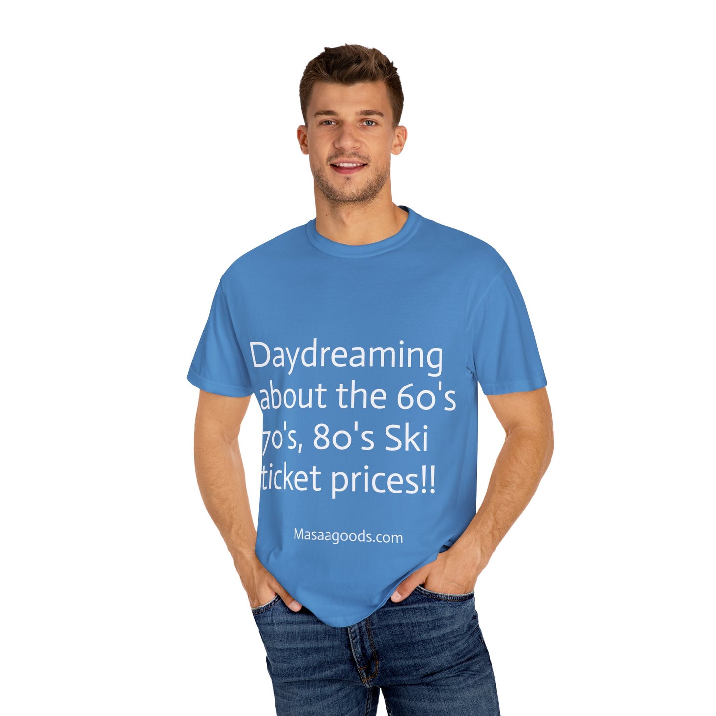 Vintage Ski Ticket Pricing Unisex T-shirt - Make American Skiing Affordable Again