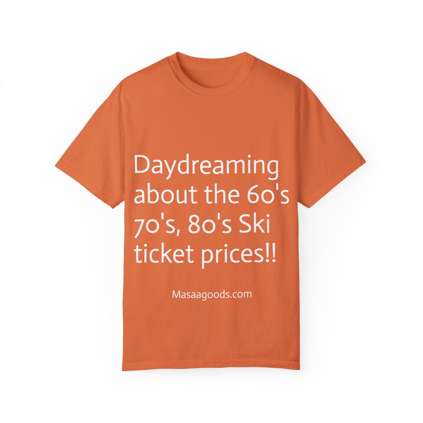 Vintage Ski Ticket Pricing Unisex T-shirt - Make American Skiing Affordable Again