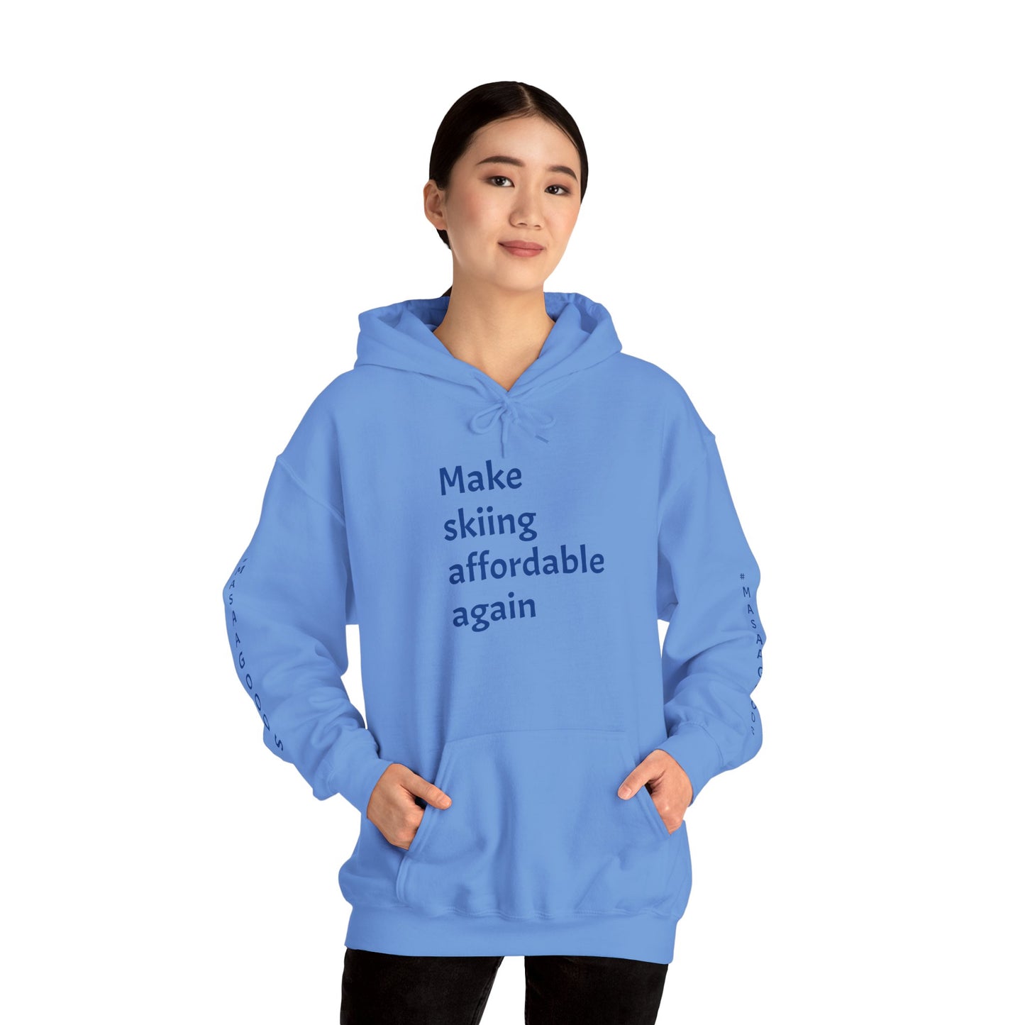 Skiing Sweatshirt - Make Skiing Affordable Again Saying - Bluebird Powder Day