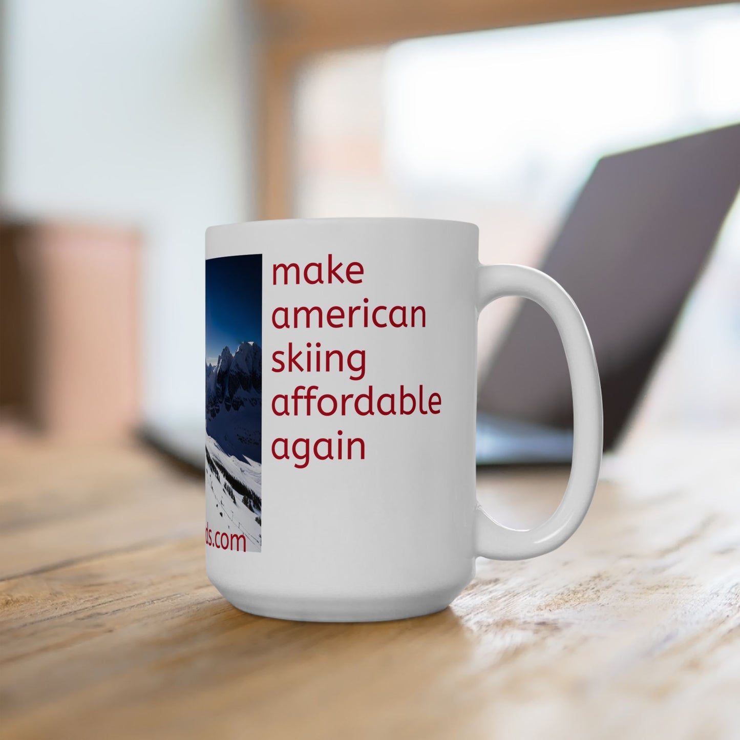 Mug - Make American Skiing Affordable Again - Ceramic 11oz, 15oz