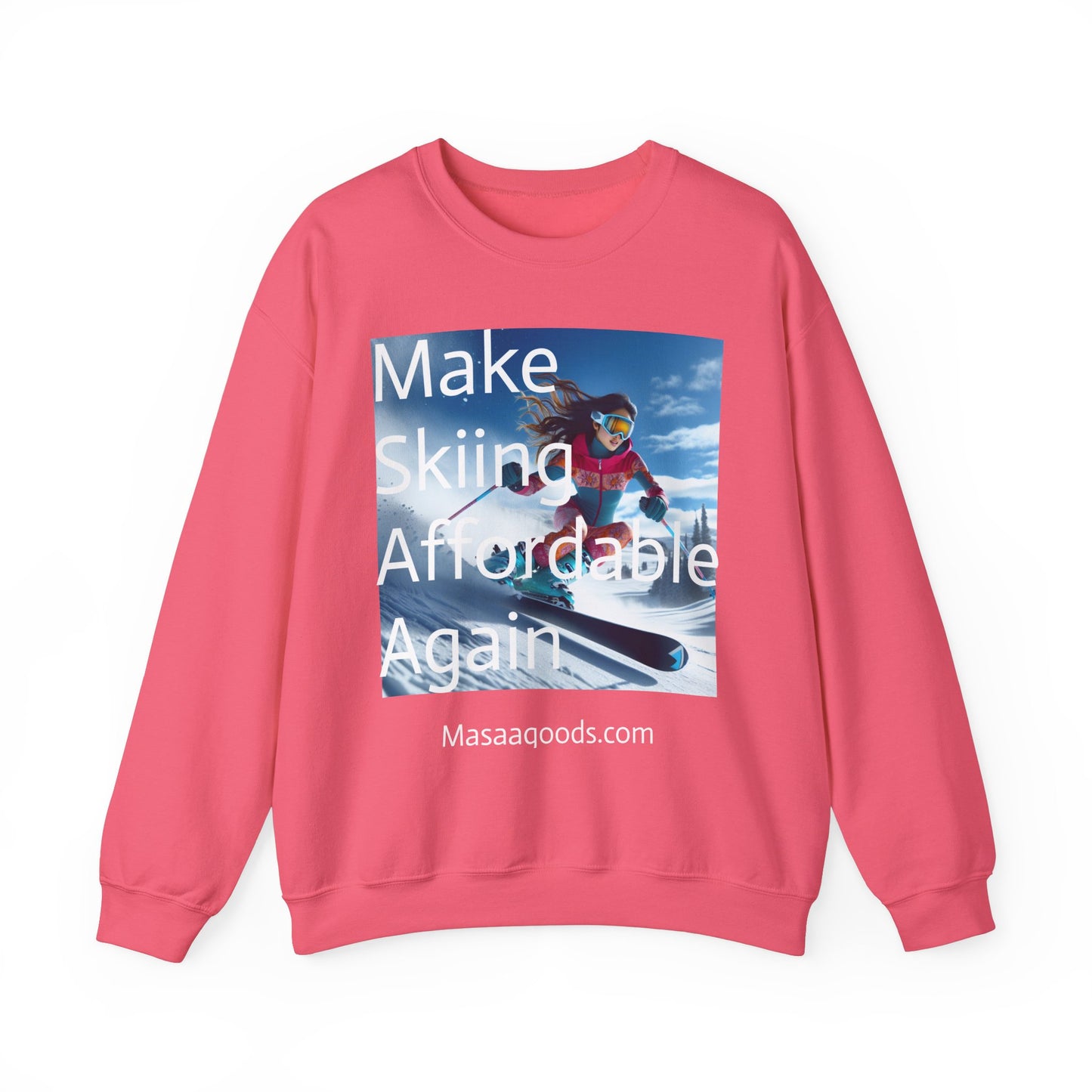 Skiing Women Crewneck Sweatshirt - Make Skiing Affordable Again