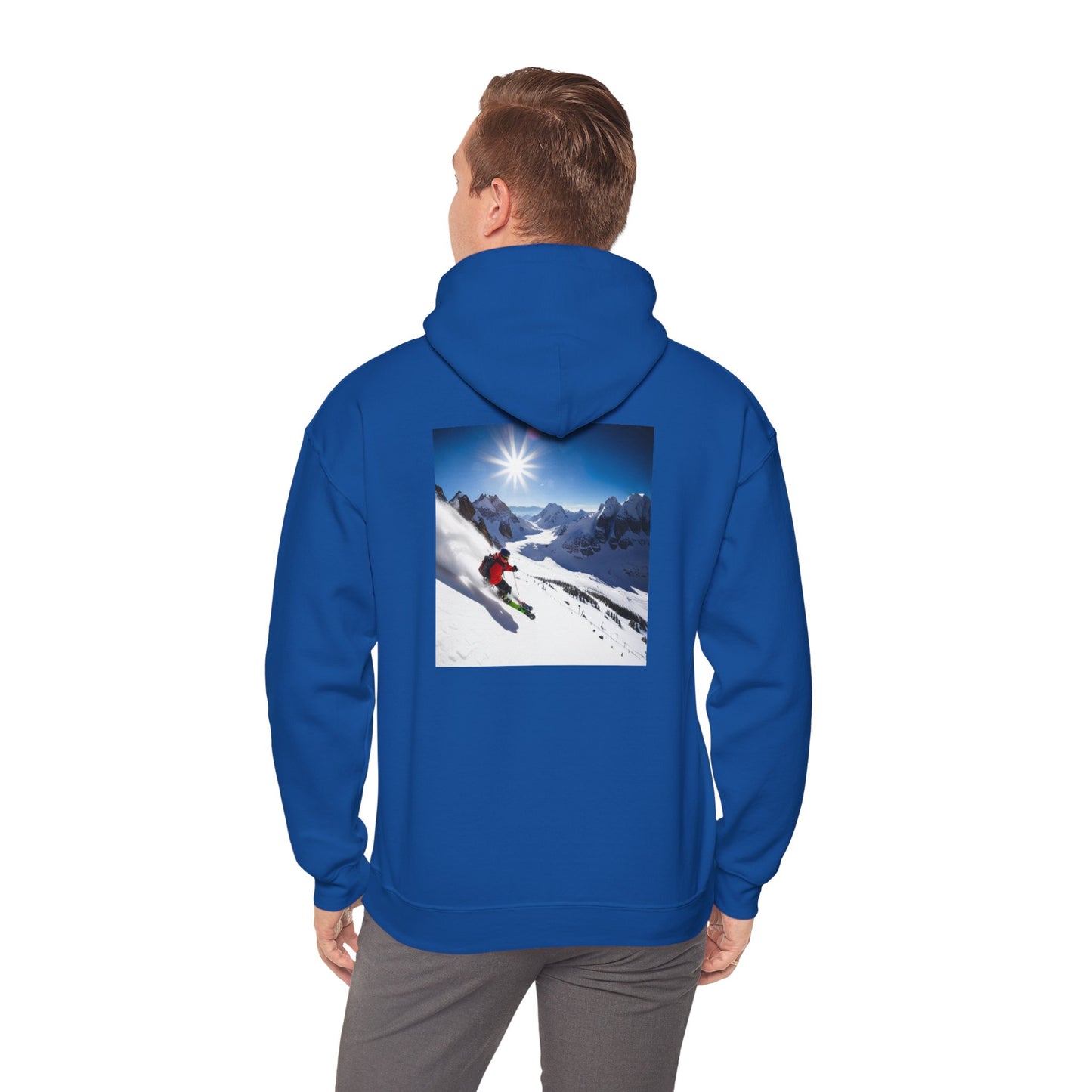 Skiing Sweatshirt - Make Skiing Affordable Again Saying - Bluebird Powder Day