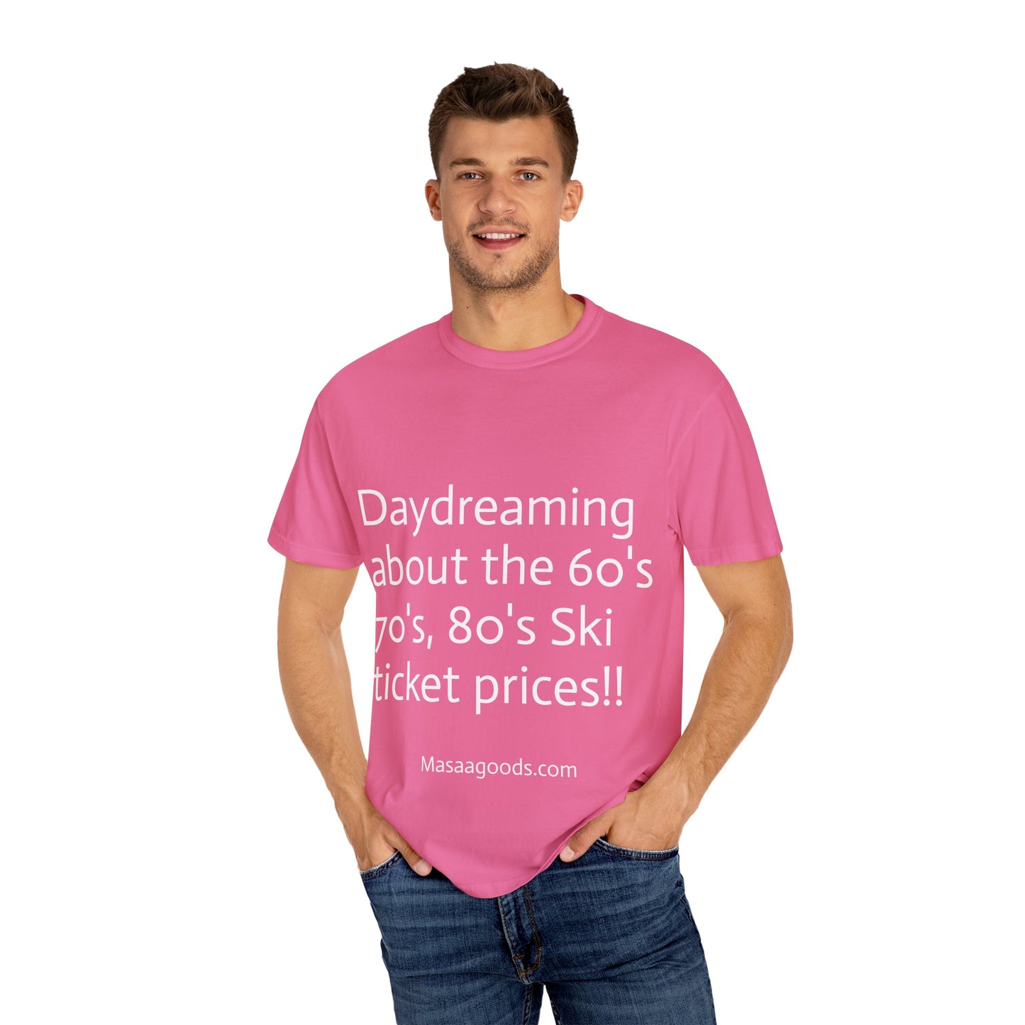 Vintage Ski Ticket Pricing Unisex T-shirt - Make American Skiing Affordable Again
