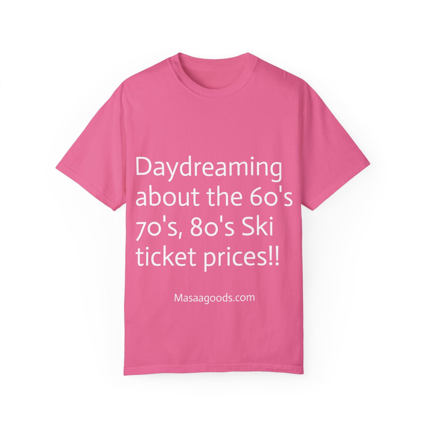 Vintage Ski Ticket Pricing Unisex T-shirt - Make American Skiing Affordable Again