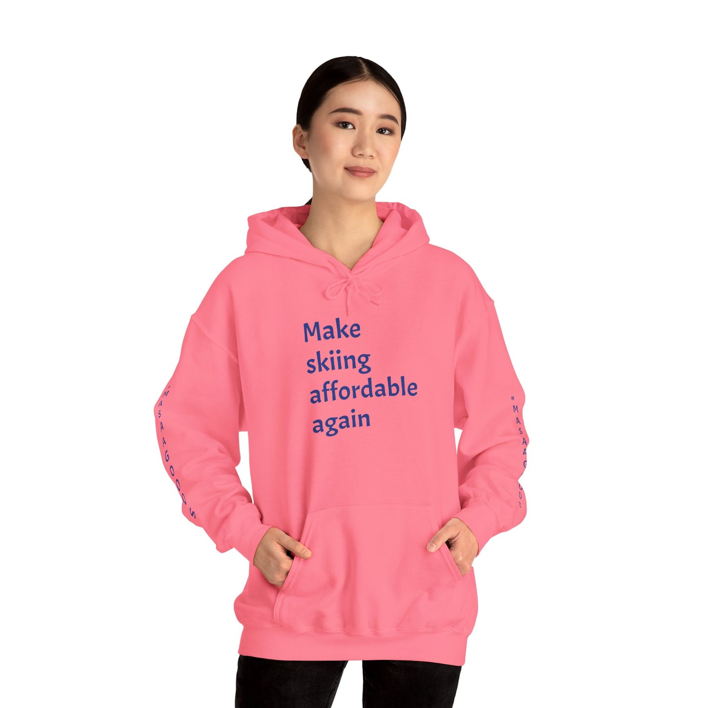 Skiing Sweatshirt - Make Skiing Affordable Again Saying - Bluebird Powder Day